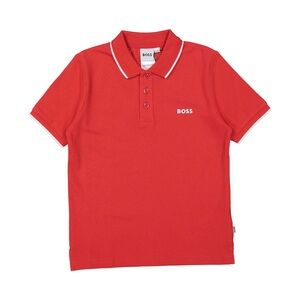 Boss Kids Vibrant Red Polo Shirt